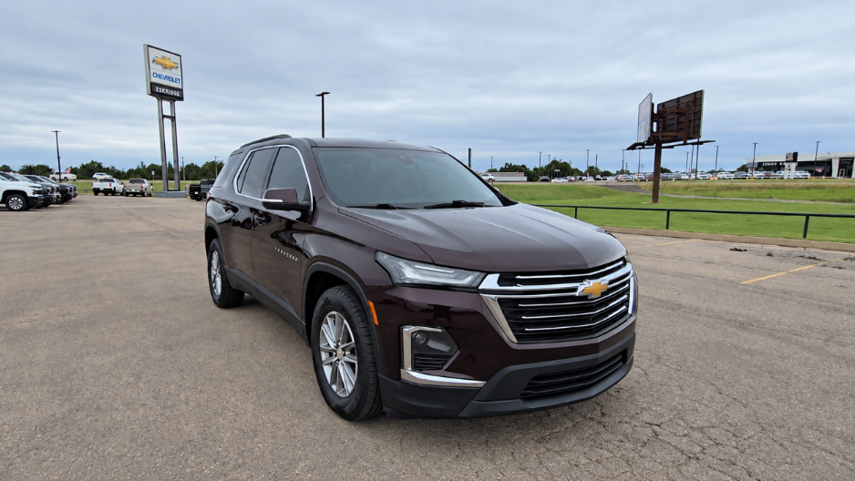 Used Chevrolet Traverse parked at dealership lot